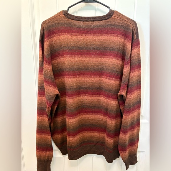 Dockers Multicolor Striped Crewneck Sweater. Mens Size XL. 100% acrylic. - Picture 6 of 7